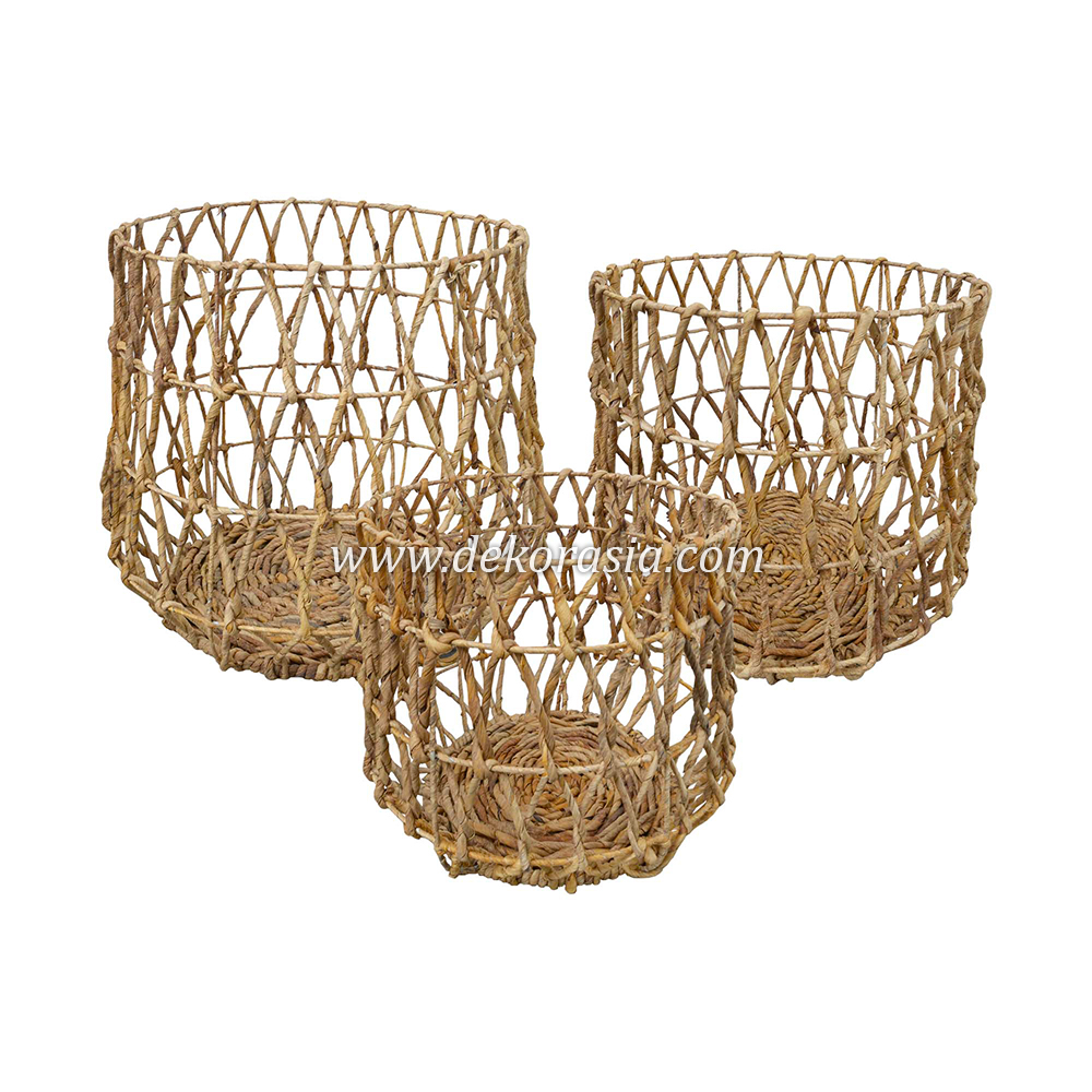 Natural Basket Home Decor, Banana Basket (Set 3)
